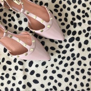 Halogen Olson Nude Studded Flats